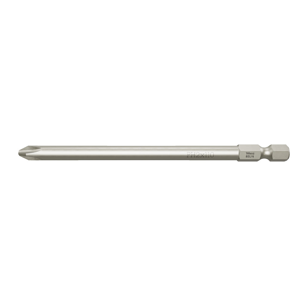 Wera 059780 #2 x 110mm Phillips Power Bit - WR059780 - KC Tool
