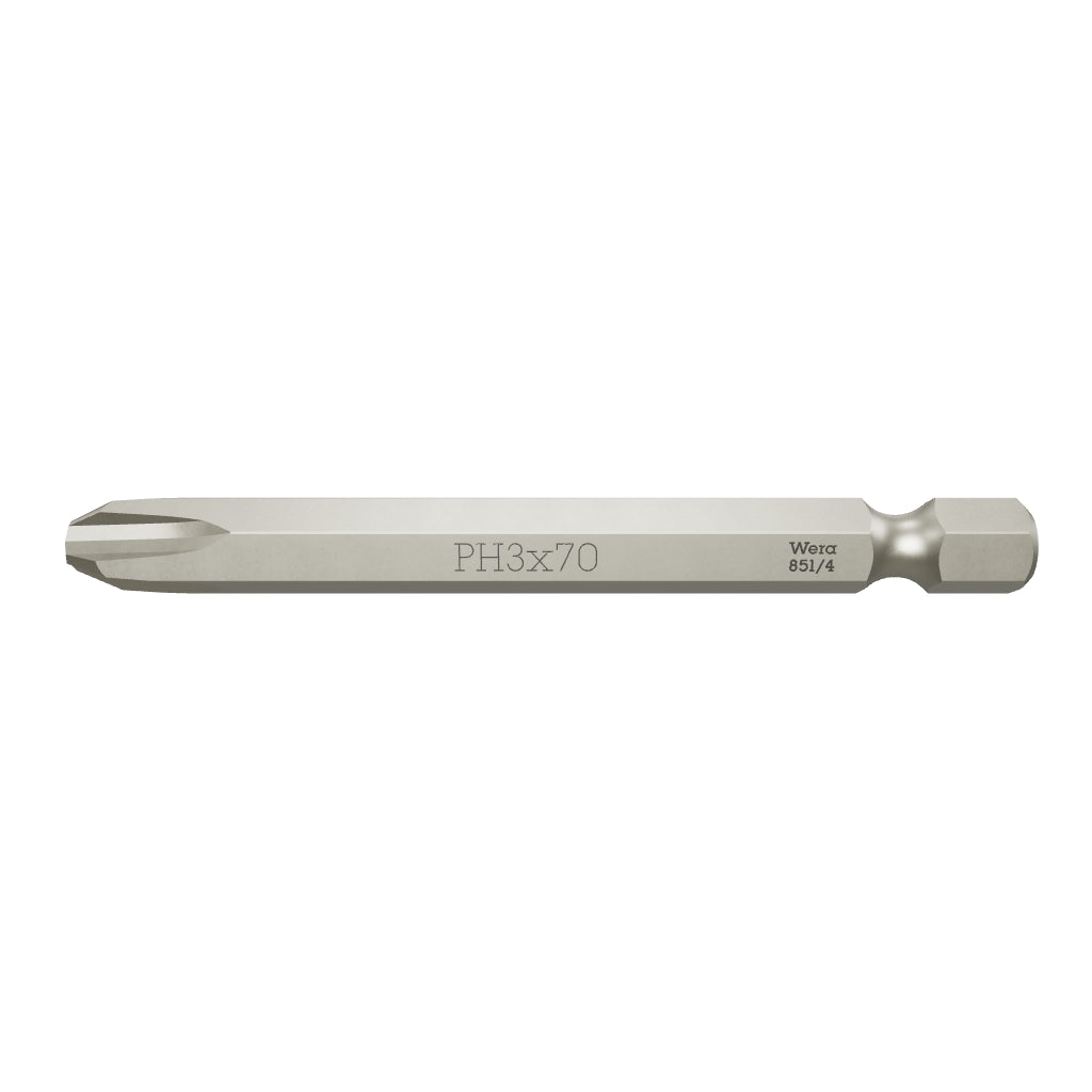 Wera 059790 #3 x 70mm Phillips Power Bit - WR059790 - KC Tool