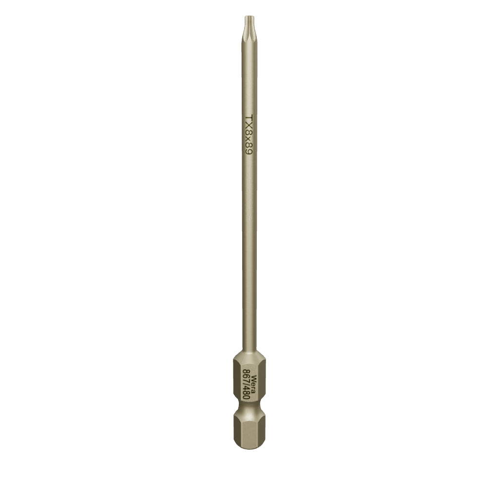 Wera 060048 T8s x 89mm Security TORX® Power Bit - WR060048 - KC Tool