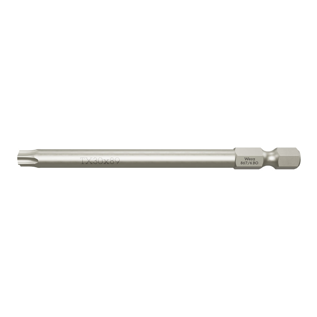 Wera 060054 T30s x 89mm Security TORX® Power Bit - WR060054 - KC Tool