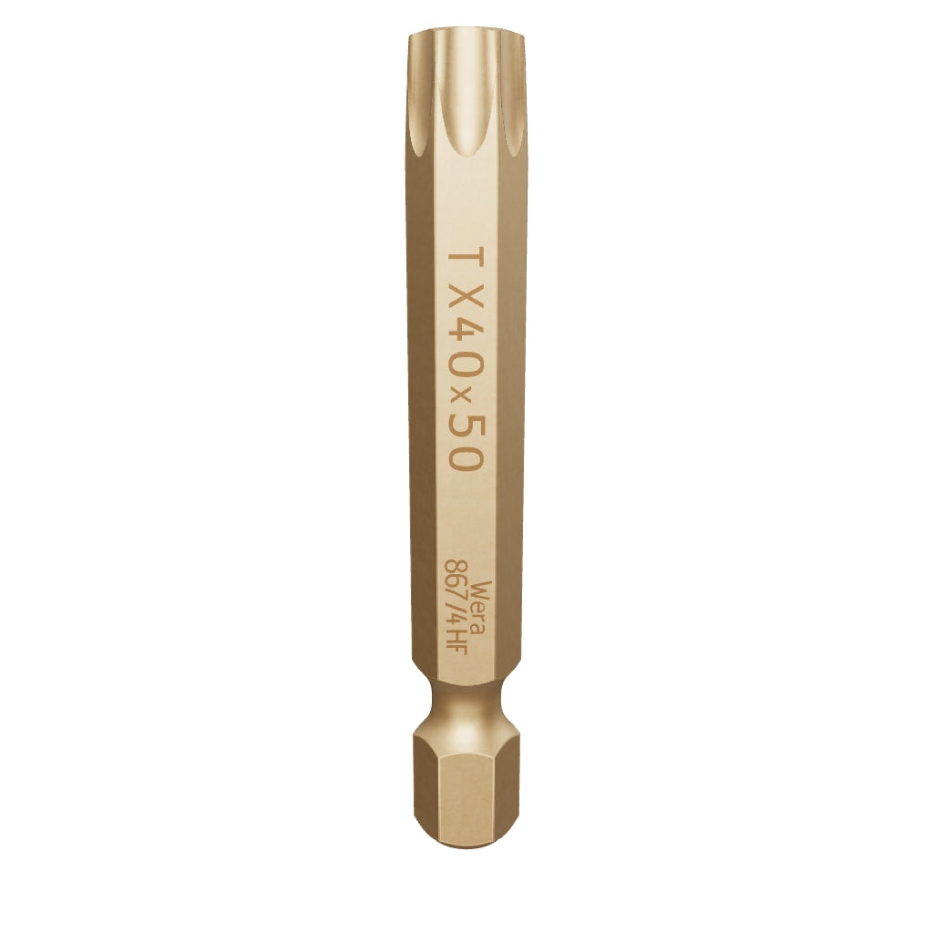 Wera 060087 T40 x 50mm TORX® HF Power Bit - WR060087 - KC Tool