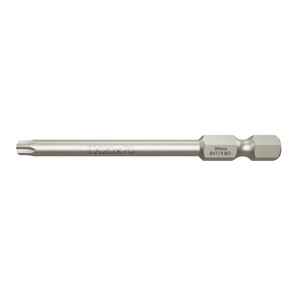Wera 060142 T20s x 70mm Security TORX® Power Bit - WR060142 - KC Tool