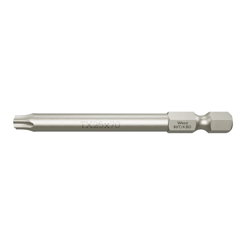 Wera 060143 T25s x 70mm Security TORX® Power Bit - WR060143 - KC Tool