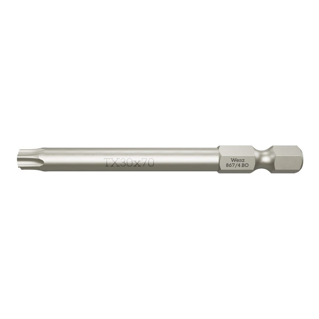 Wera 060145 T30s x 70mm Security TORX® Power Bit - WR060145 - KC Tool