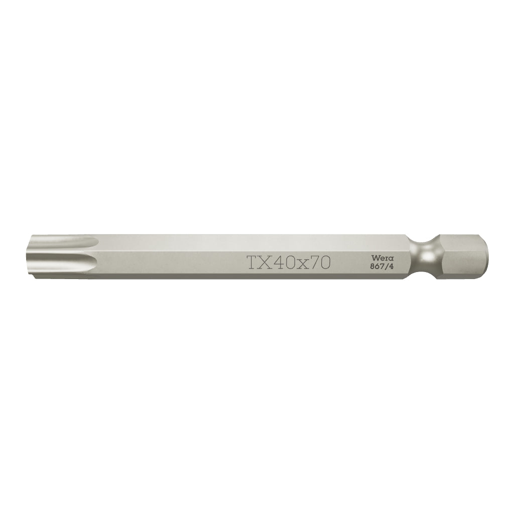 Wera 060146 T40s x 70mm Security TORX® Power Bit - WR060146 - KC Tool