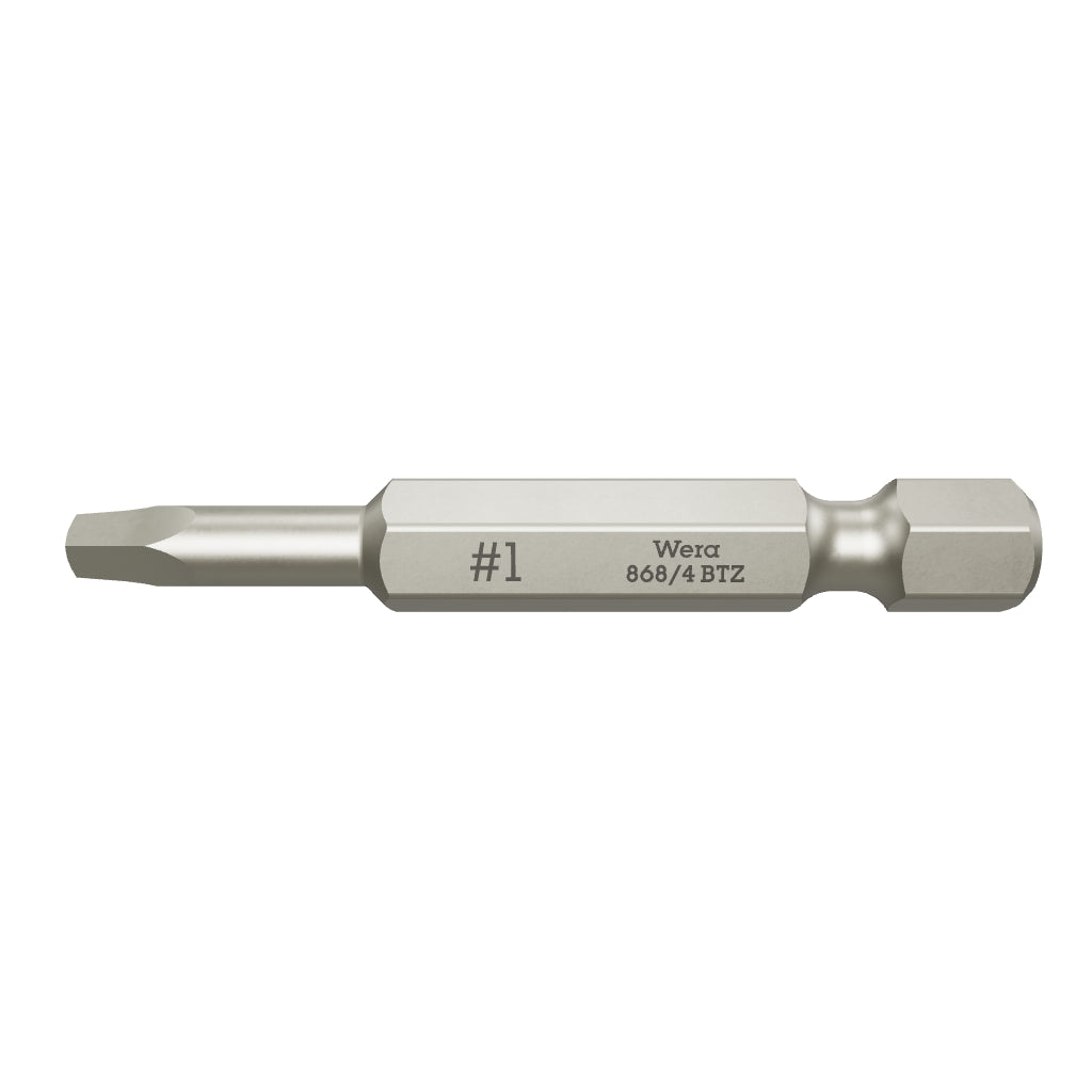 Wera 060147 #1 x 50mm Square BiTorsion Power Bit - WR060147 - KC Tool