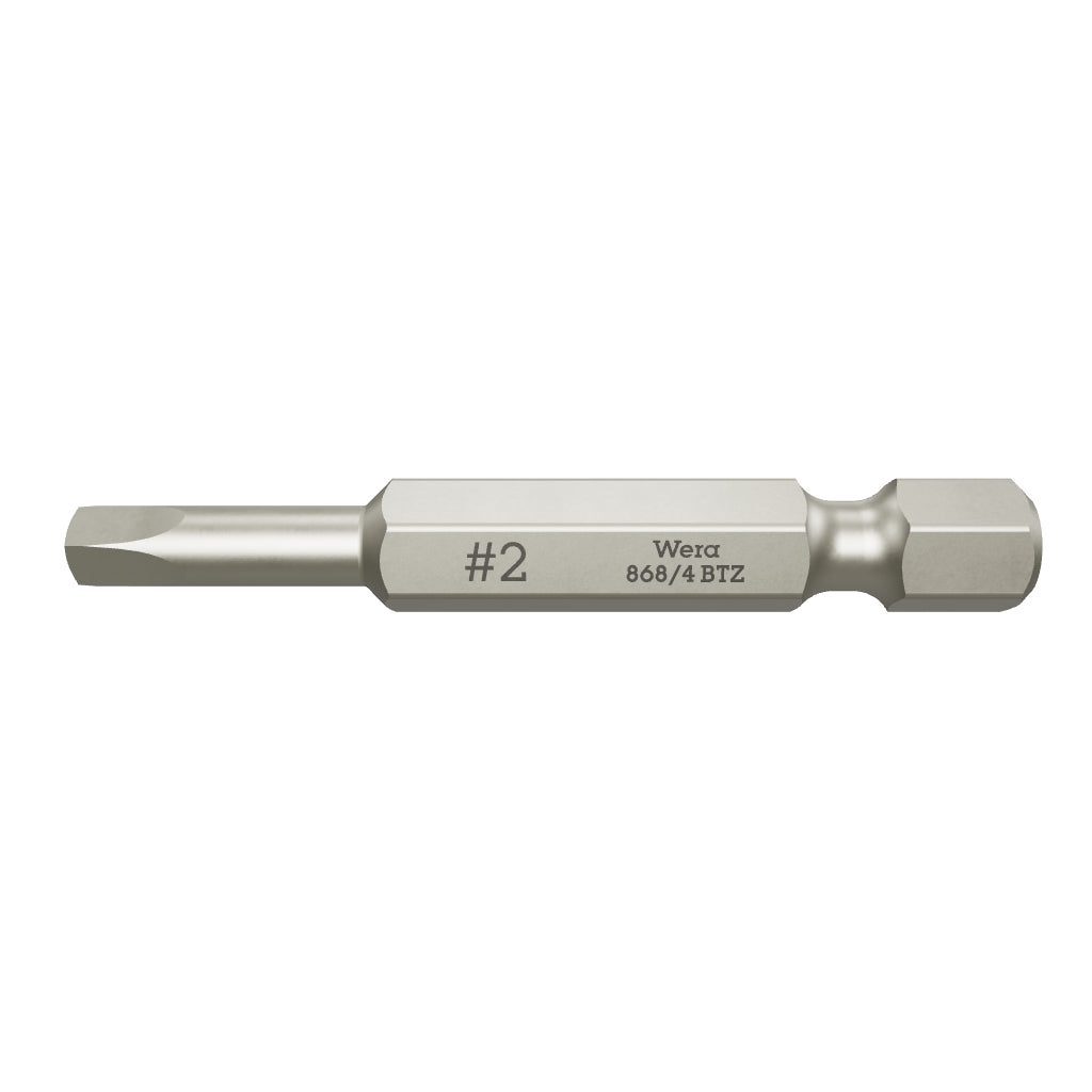Wera 060148 #2 x 50mm Square BiTorsion Power Bit - WR060148 - KC Tool