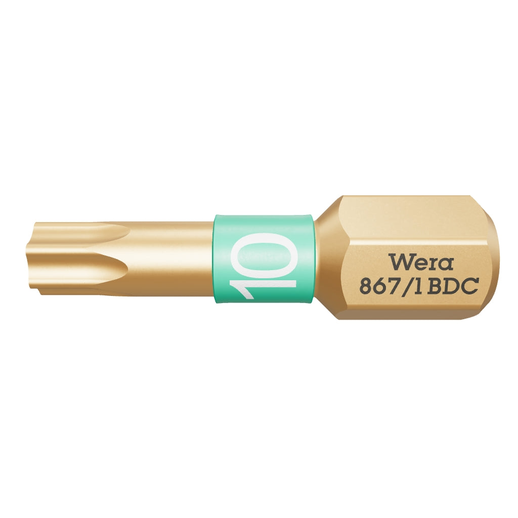 Wera 066100 T10 x 25mm TORX® BiTorsion Diamond Coated Bit - WR066100 - KC Tool