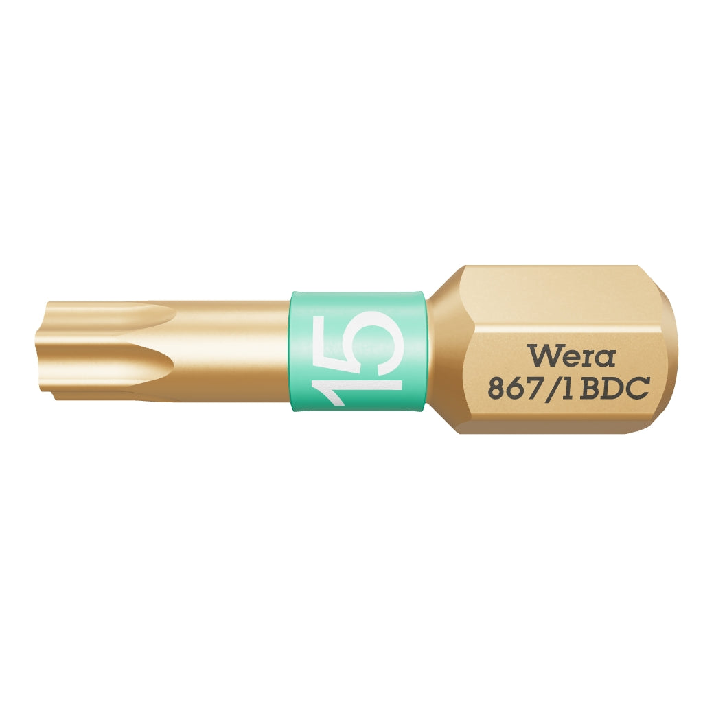 Wera 066102 T15 x 25mm TORX® BiTorsion Diamond Coated Bit - WR066102 - KC Tool