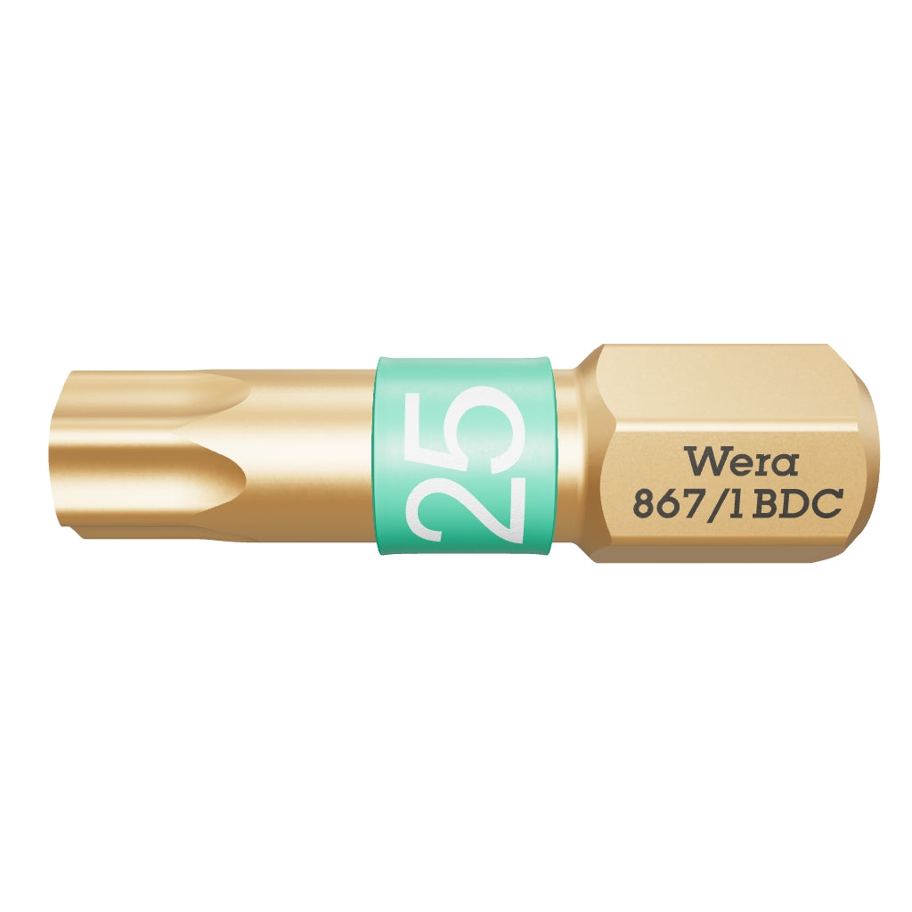 Wera 066106 T25 x 25mm TORX® BiTorsion Diamond Coated Bit - WR066106 - KC Tool