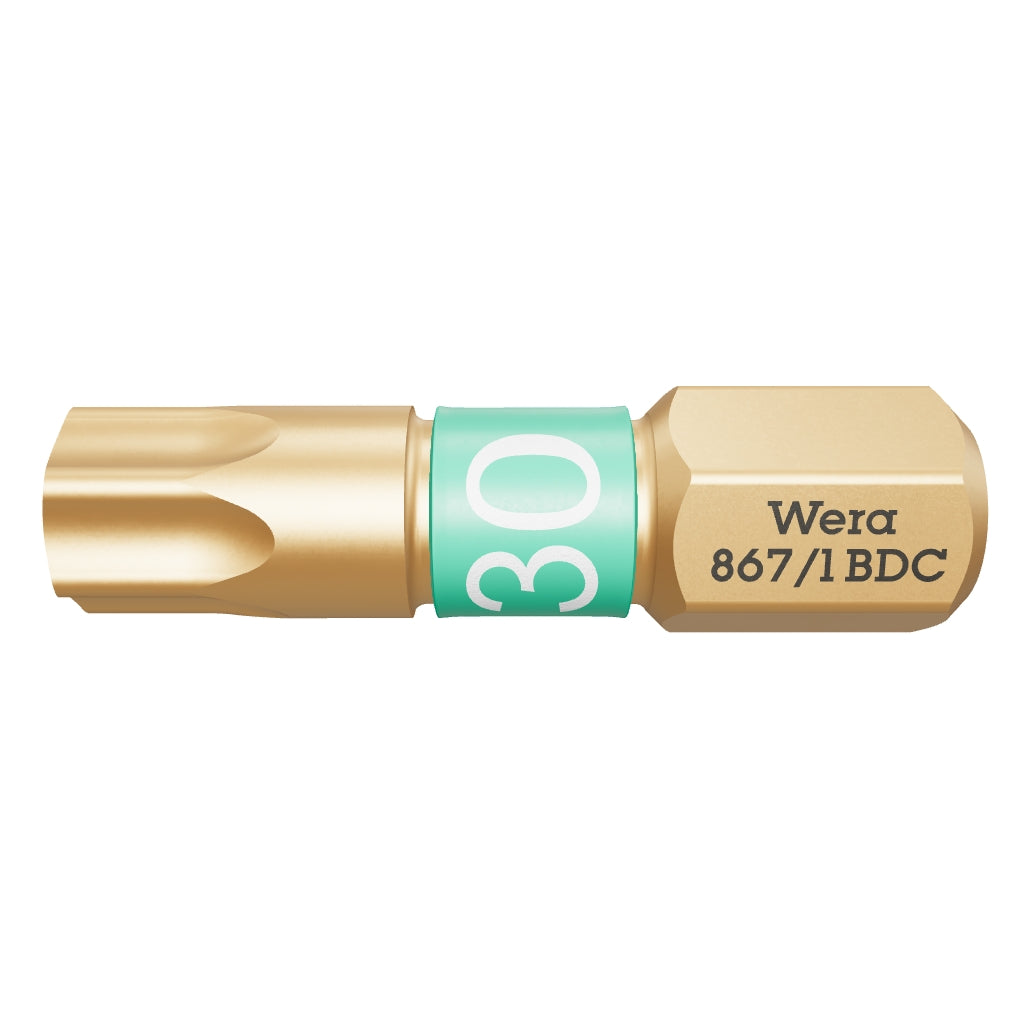 Wera 066108 T30 x 25mm TORX® BiTorsion Diamond Coated Bit - WR066108 - KC Tool