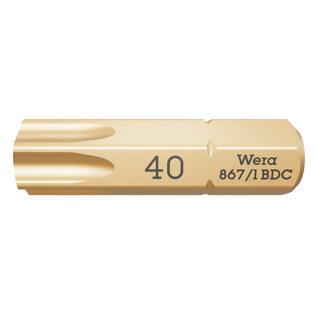 Wera 066110 T40 x 25mm TORX® BiTorsion Diamond Coated Bit - WR066110 - KC Tool