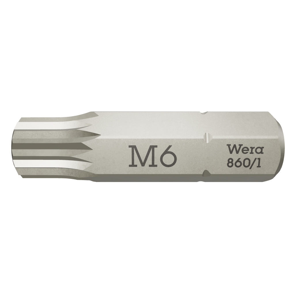 Wera 066160 M6 x 25mm XZN Triple-Square Bit - WR066160 - KC Tool