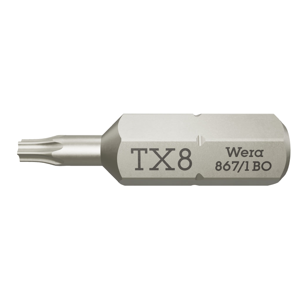 Wera 066498 T8s x 25mm Security TORX® Bit - WR066498 - KC Tool