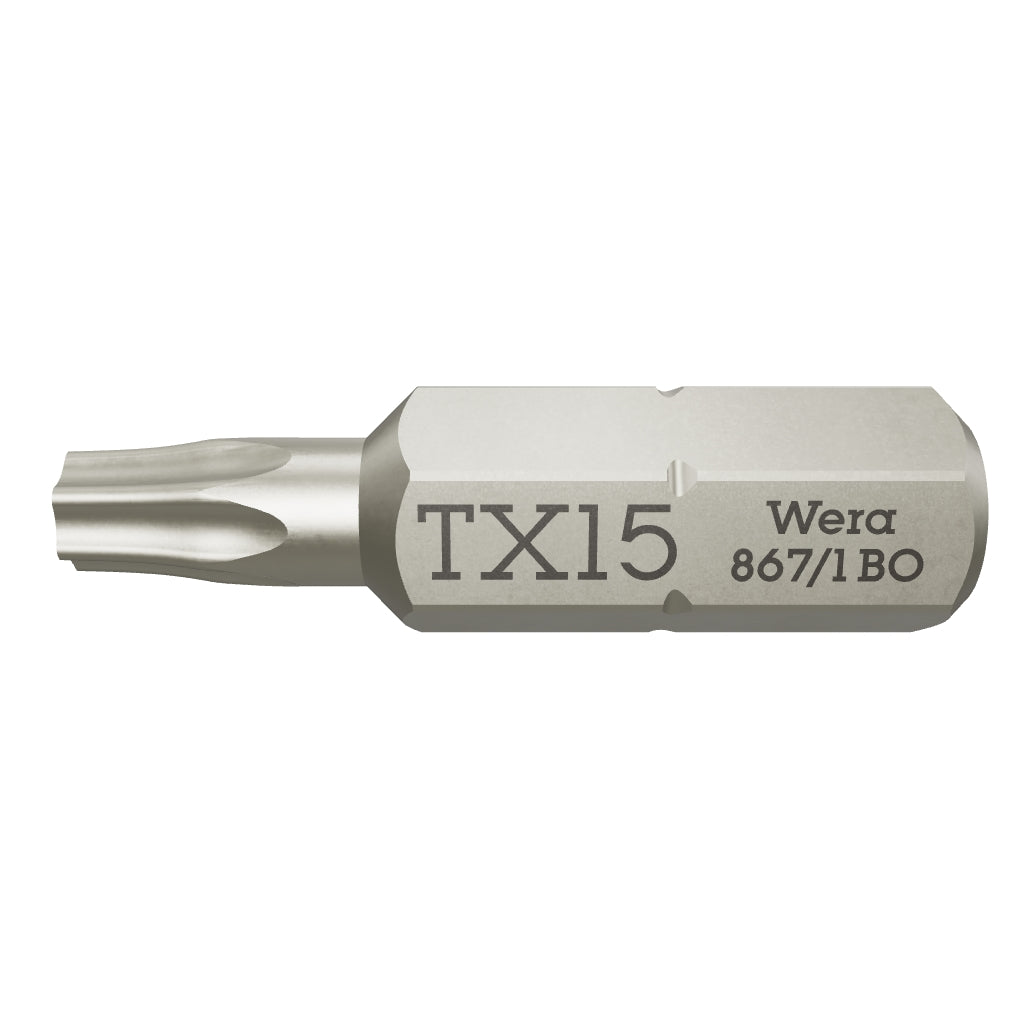 Wera 066505 T15s x 25mm Security TORX® Bit - WR066505 - KC Tool