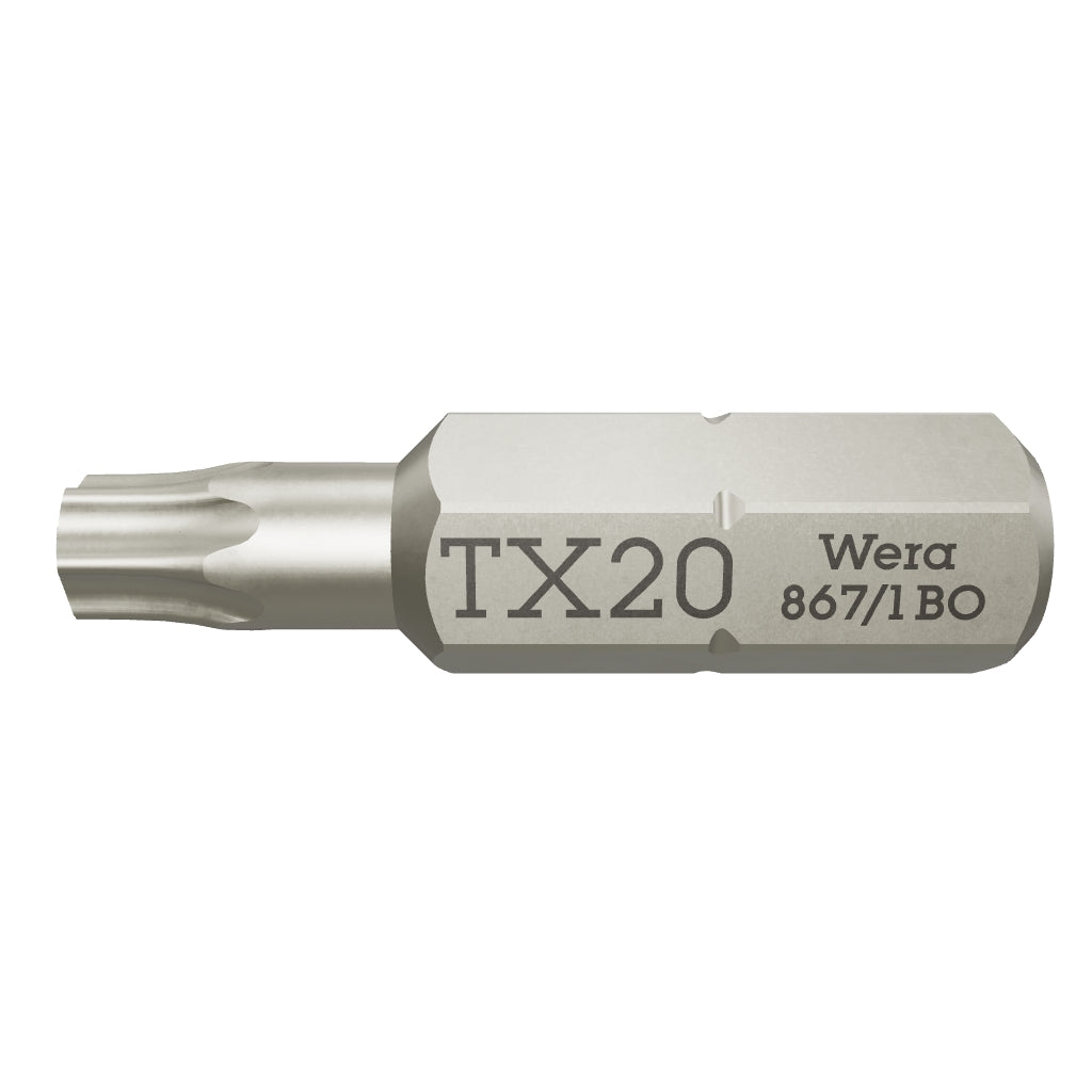 Wera 066510 T20s x 25mm Security TORX® Bit - WR066510 - KC Tool