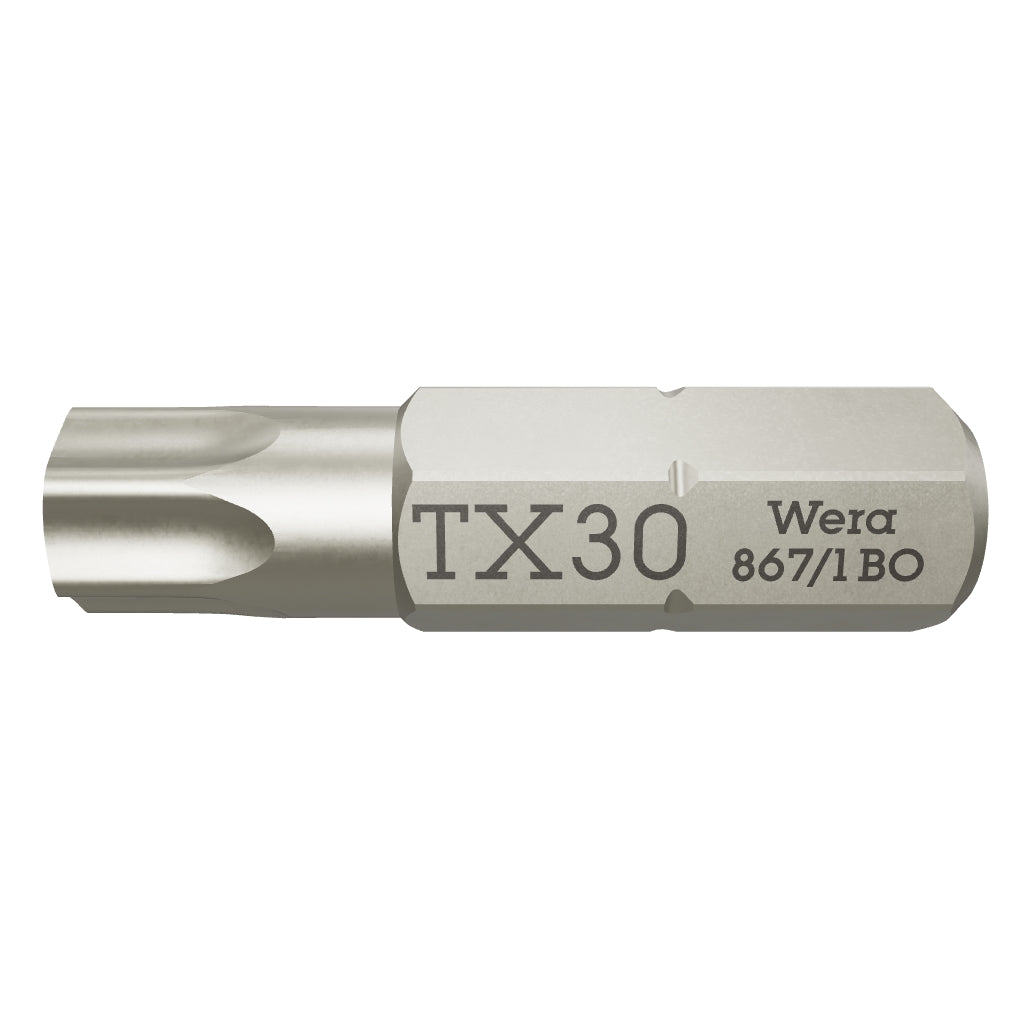 Wera 066525 T30s x 25mm Security TORX® Bit - WR066525 - KC Tool