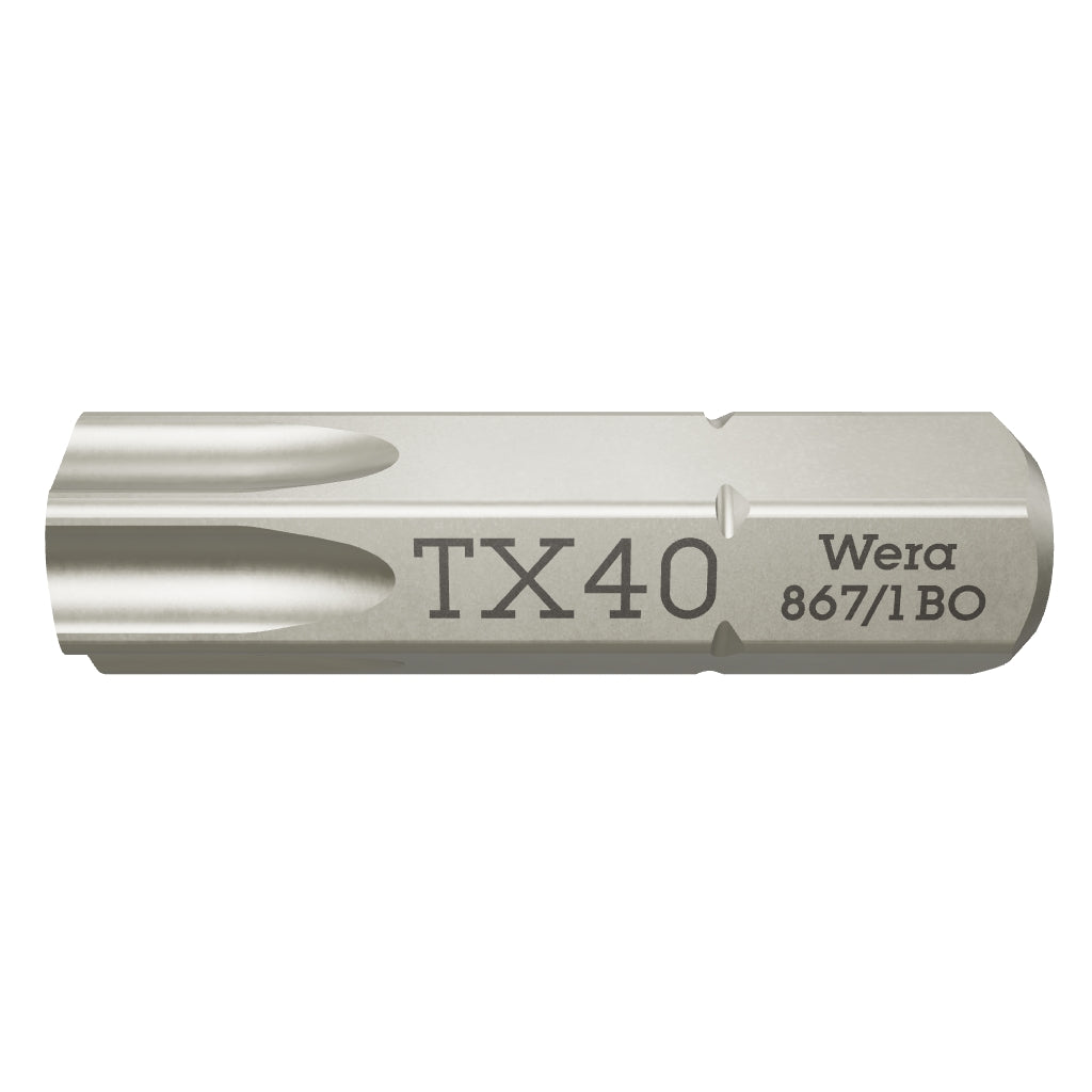 Wera 066530 T40s x 25mm Security TORX® Bit - WR066530 - KC Tool