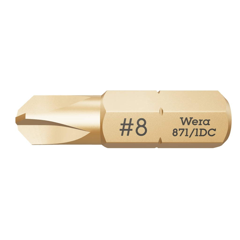 Wera 066642 #8 x 25mm Torq-Set Diamond Coated Bit - WR066642 - KC Tool
