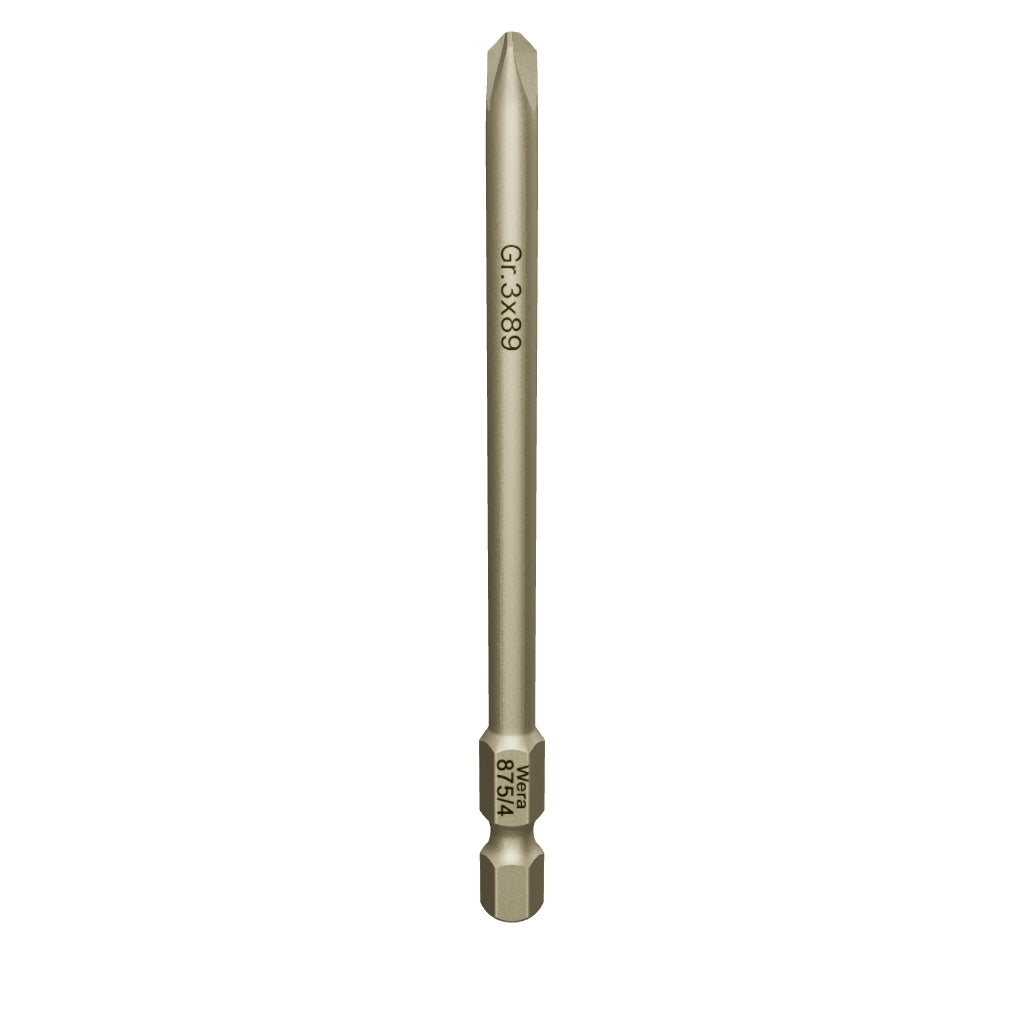 Wera 066787 #3 x 89mm Tri-Wing Power Bit - WR066787 - KC Tool