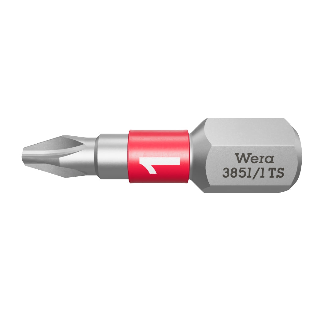 Wera 071010 #1 x 25mm Stainless Steel Phillips Torsion Insert Bit - WR071010 - KC Tool