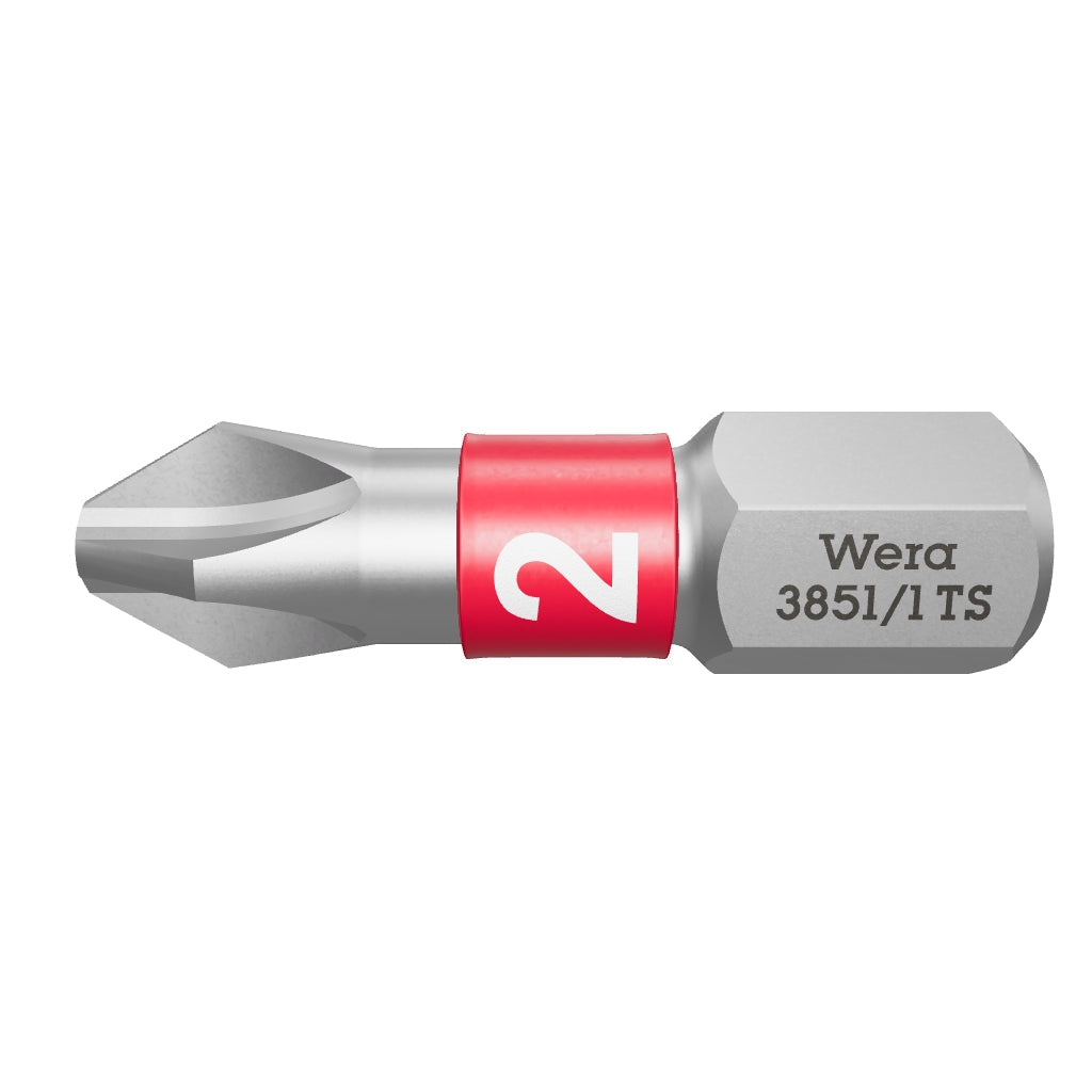 Wera 071011 #2 x 25mm Stainless Steel Phillips Torsion Insert Bit - WR071011 - KC Tool