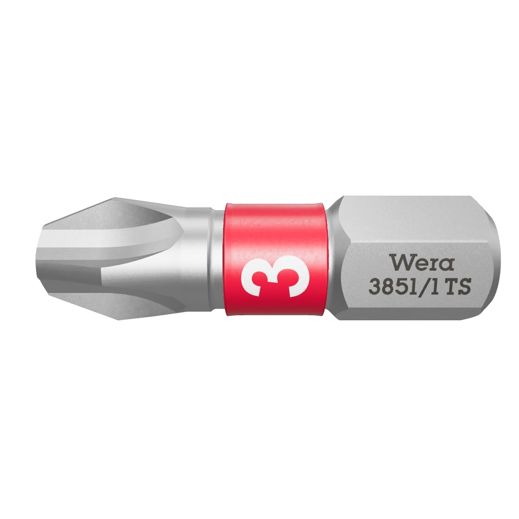 Wera 071012 #3 x 25mm Stainless Steel Phillips Torsion Insert Bit - WR071012 - KC Tool