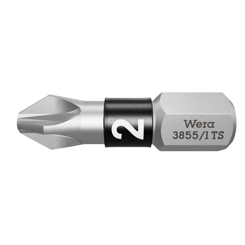 Wera 071021 #2 x 25mm Stainless Steel Pozidriv Torsion Insert Bit - WR071021 - KC Tool