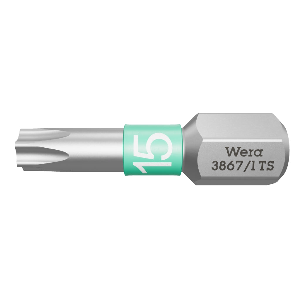 Wera 071033 T15 x 25mm Stainless Steel TORX® Torsion Insert Bit - WR071033 - KC Tool