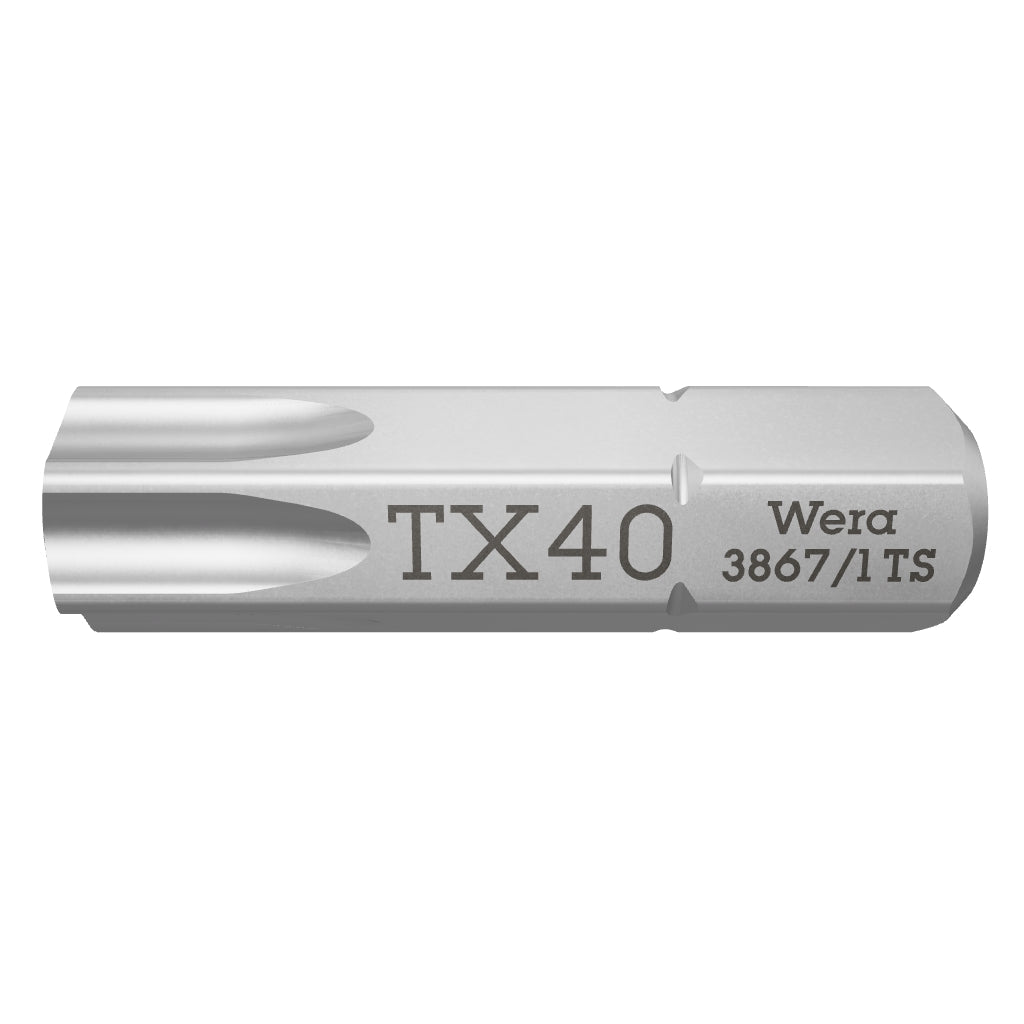Wera 071038 T40 x 25mm Stainless Steel TORX® Torsion Insert Bit - WR071038 - KC Tool