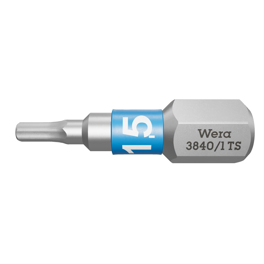 Wera 071070 1.5 x 25mm Stainless Steel Hex Torsion Insert Bit - WR071070 - KC Tool