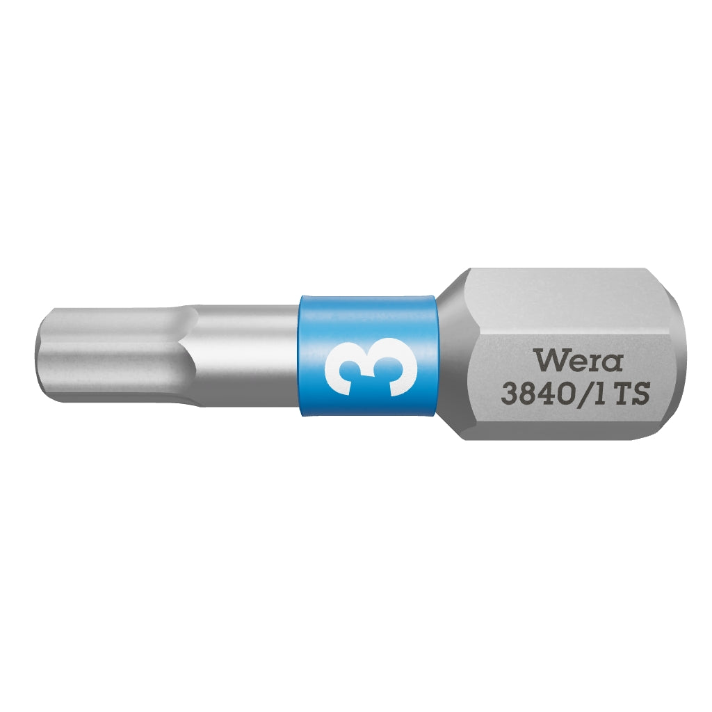 Wera 071073 3 x 25mm Stainless Steel Hex Torsion Insert Bit - WR071073 - KC Tool