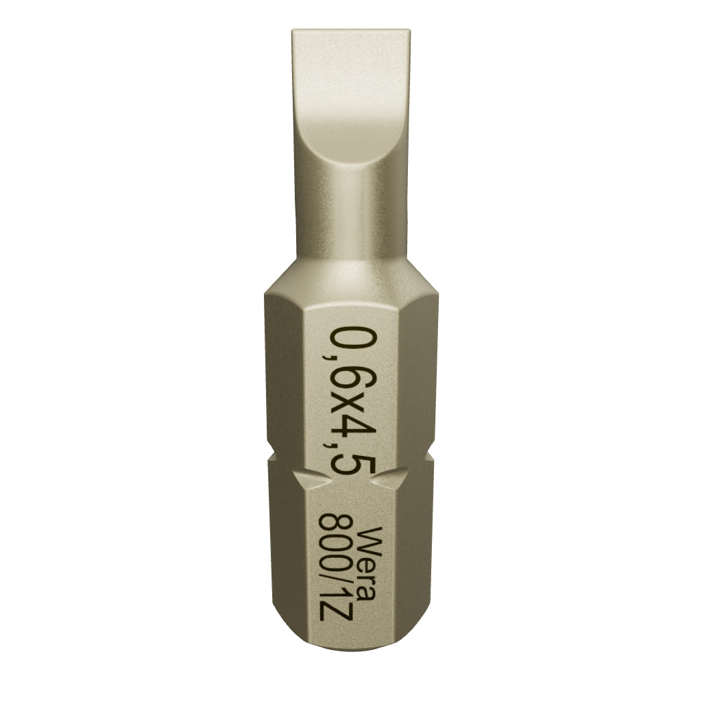 Wera 072065 1.6 x 8 x 25mm Slotted Bit - WR072065 - KC Tool