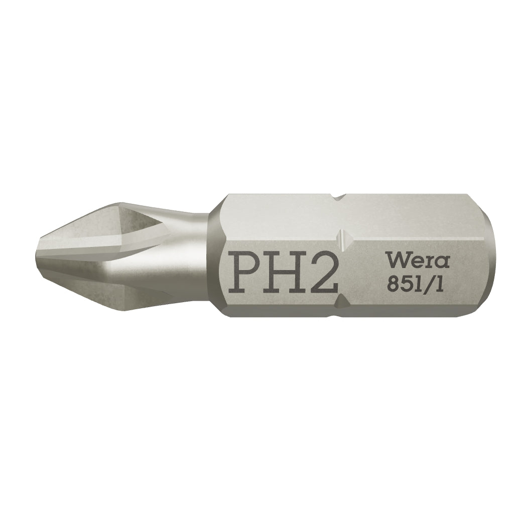 Wera 072072 #2 x 25mm Phillips Bit - WR072072 - KC Tool