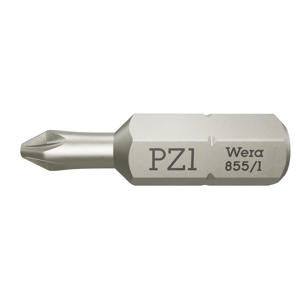 Wera 072080 #1 x 25mm Pozidriv Bit - WR072080 - KC Tool