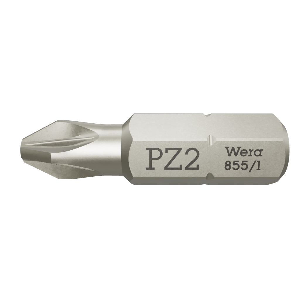 Wera 072082 #2 x 25mm Pozidriv Bit - WR072082 - KC Tool