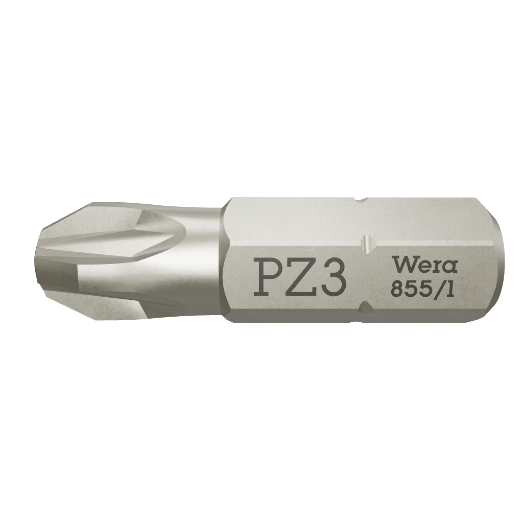 Wera 072084 #3 x 25mm Pozidriv Bit - WR072084 - KC Tool