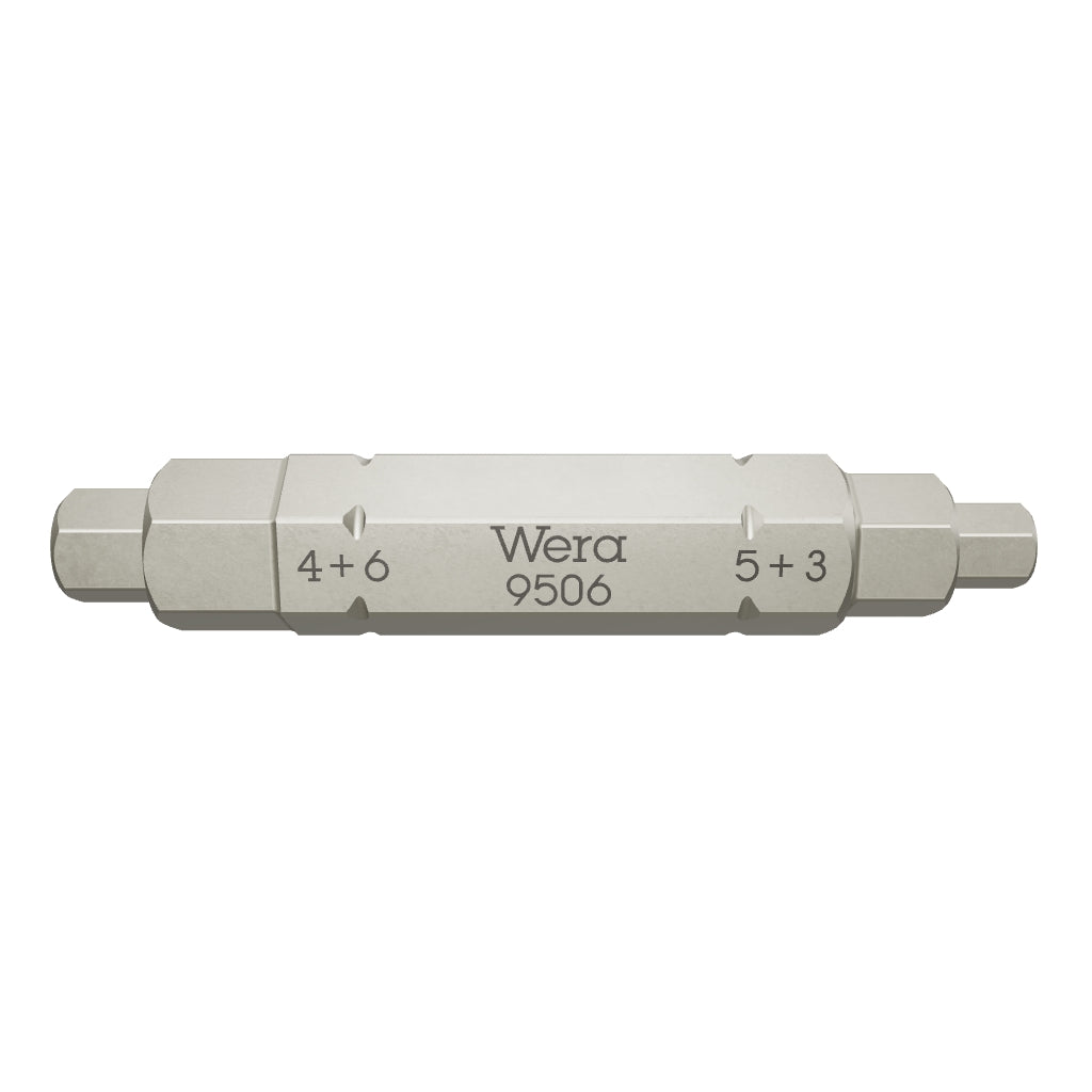 Wera 073201 Hex 4-in-1 Bit 1, 3.0/4.0/5.0/6.0 x 37mm - WR073201 - KC Tool