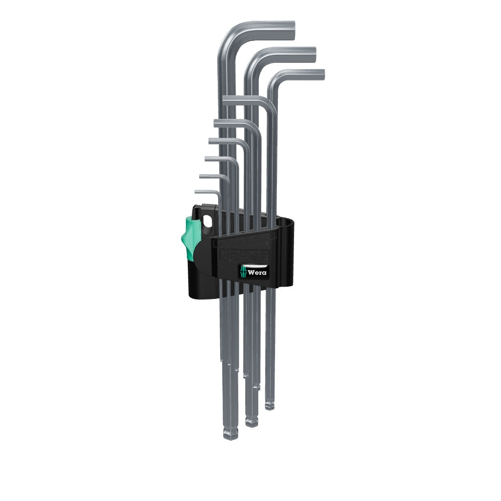 Wera 073594 Hex + Ball End Hex Metric L-key Clip Set - WR073594 - KC Tool