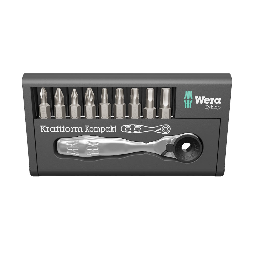 Wera 073645 9 Bit Ratchet (Zyklop Mini) Set - WR073645 - KC Tool
