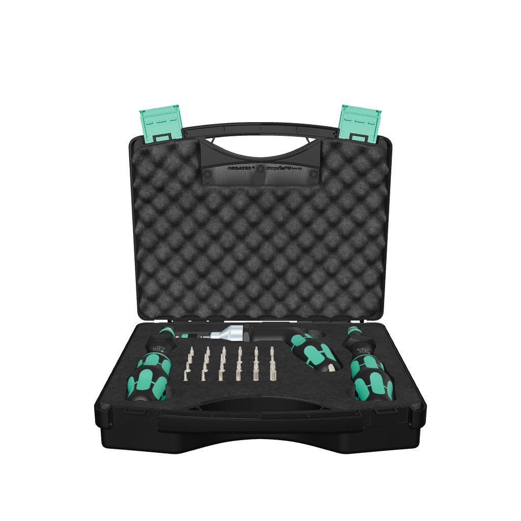 Wera 074739 Adjustable Torque Screwdriver Set, 0.3 - 6 Nm, 27 Pieces - WR074739 - KC Tool