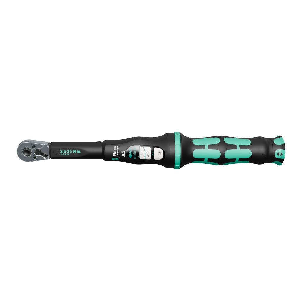 Wera 075604 Torque Wrench 2.5-25 Nm Reversible Ratchet 1/4" Drive - WR075604 - KC Tool