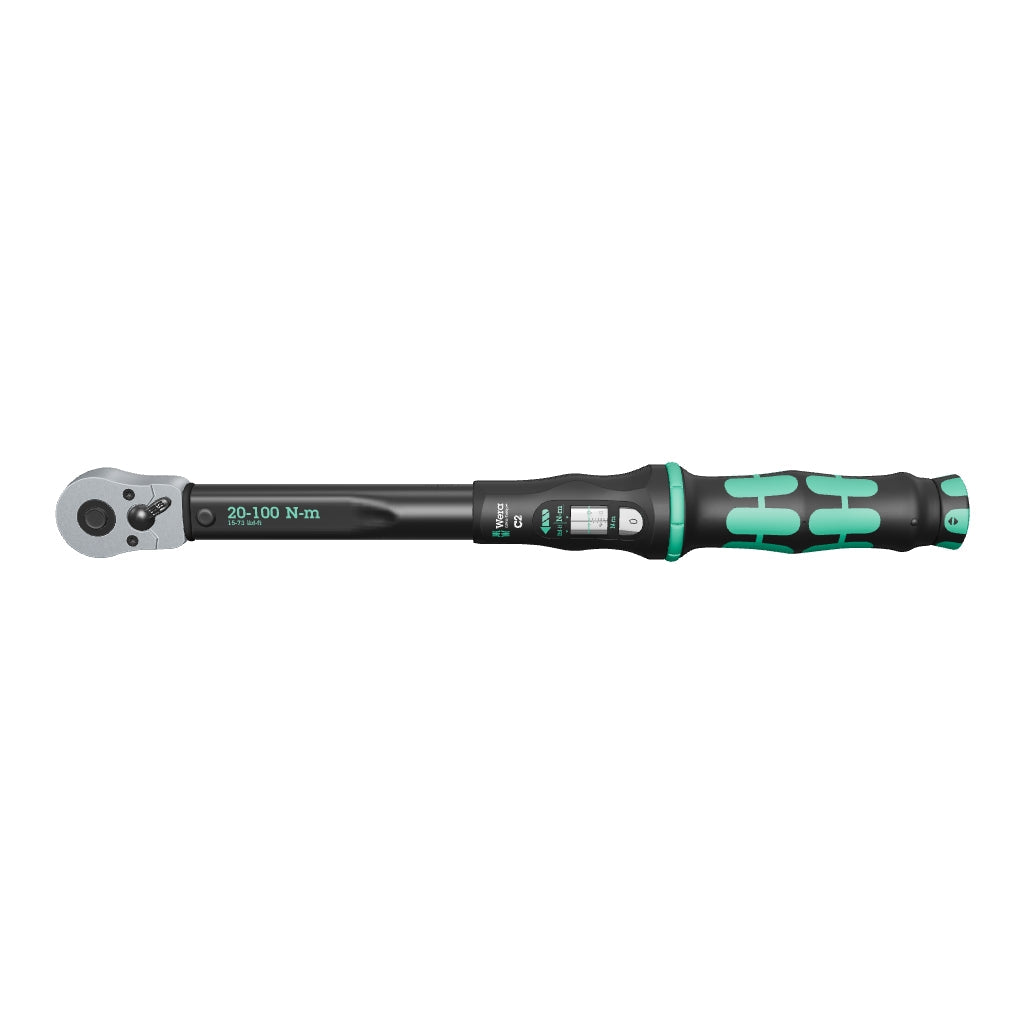 Wera 075621 Torque Wrench 20-100 Nm Reversible Ratchet 1/2" Drive - WR075621 - KC Tool