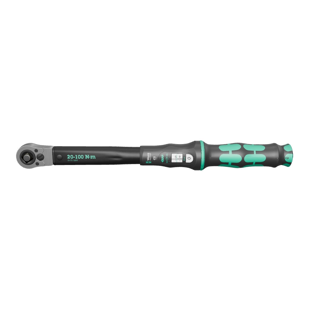 Wera 075625 Click-Torque C 2 Push-Through Adjustable Torque Wrench with 1/2" Drive, 20-100 Nm - WR075625 - KC Tool