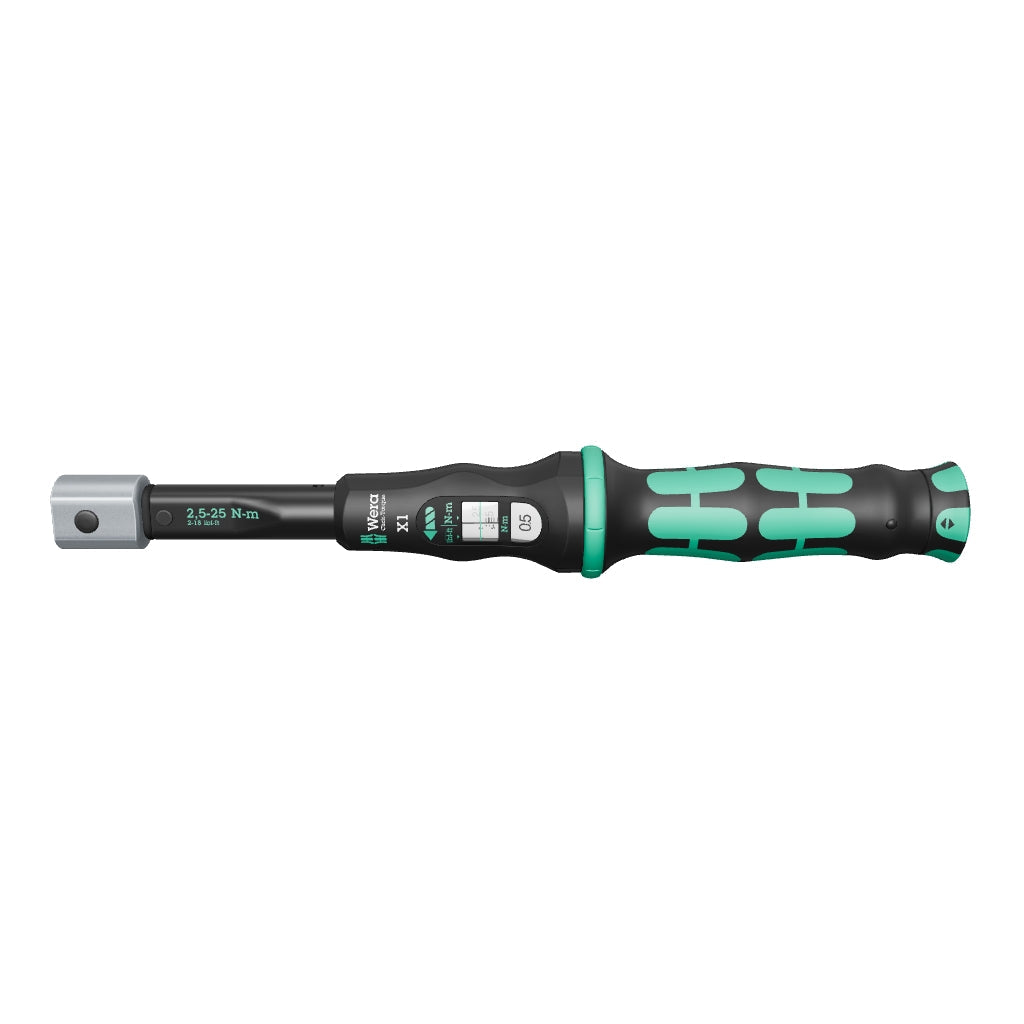 Wera 075651 Torque Wrench 2.5-25 Nm for 9x12 mm Interchangeable Insert Tools - WR075651 - KC Tool