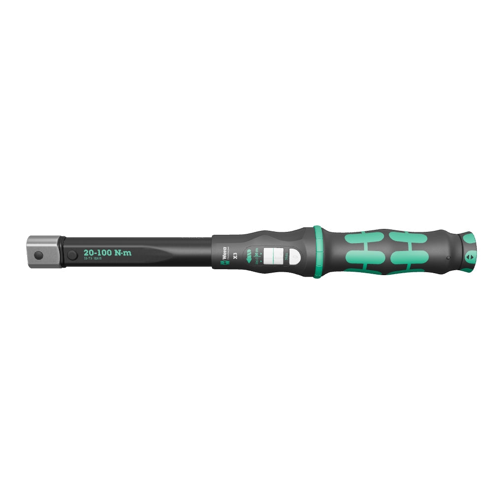 Wera 075653 Torque Wrench 20-100 Nm for 9x12 mm Interchangeable Insert Tools - WR075653 - KC Tool