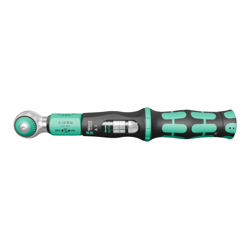 Wera 075801 Safe-Torque A 2 Torque Wrench, 1/4" Hex Drive, 2-12Nm - WR075801 - KC Tool