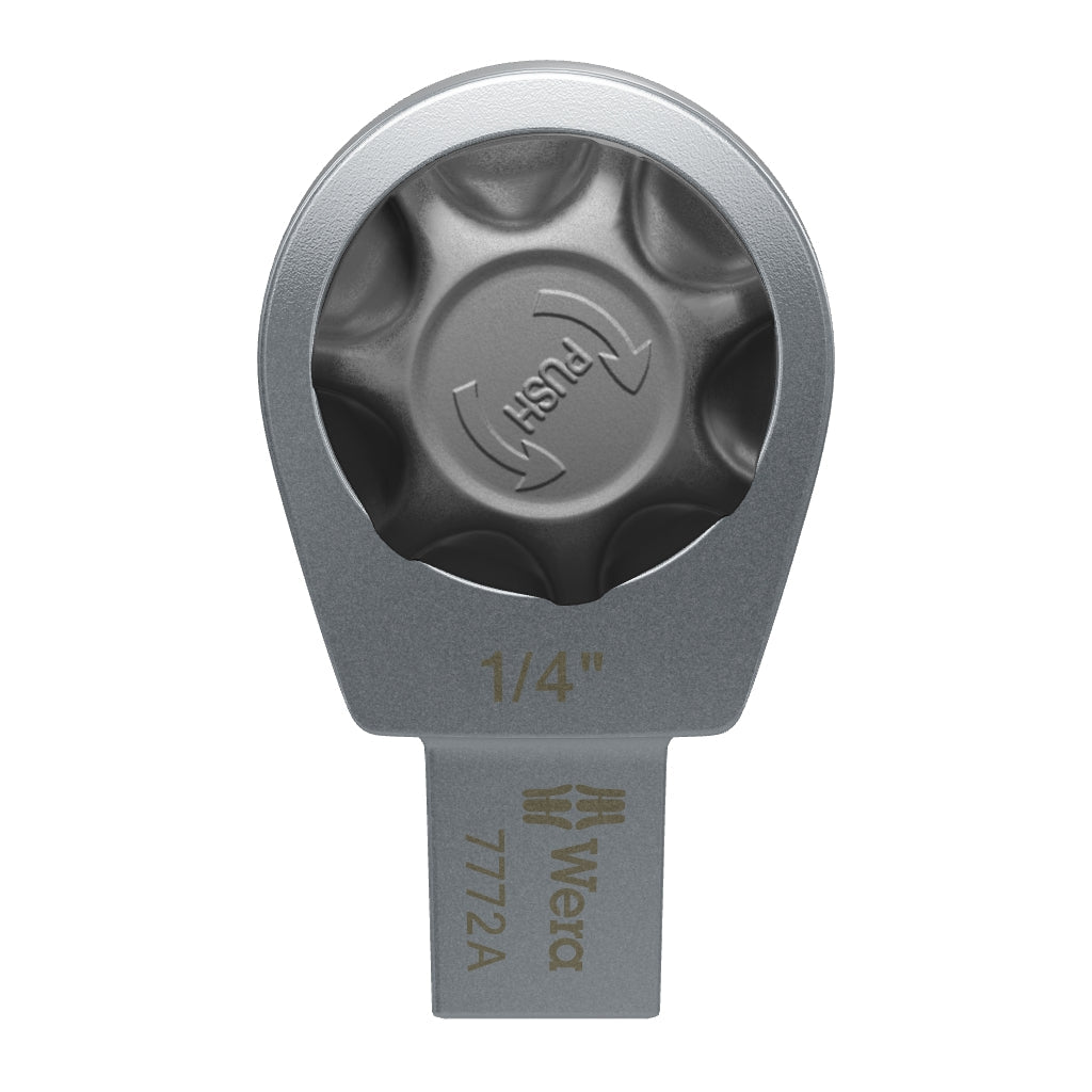 Wera 078635 7772 A Ratchet Insert, 9x12 mm holder, 1/4" Drive, Reversible - WR078635 - KC Tool