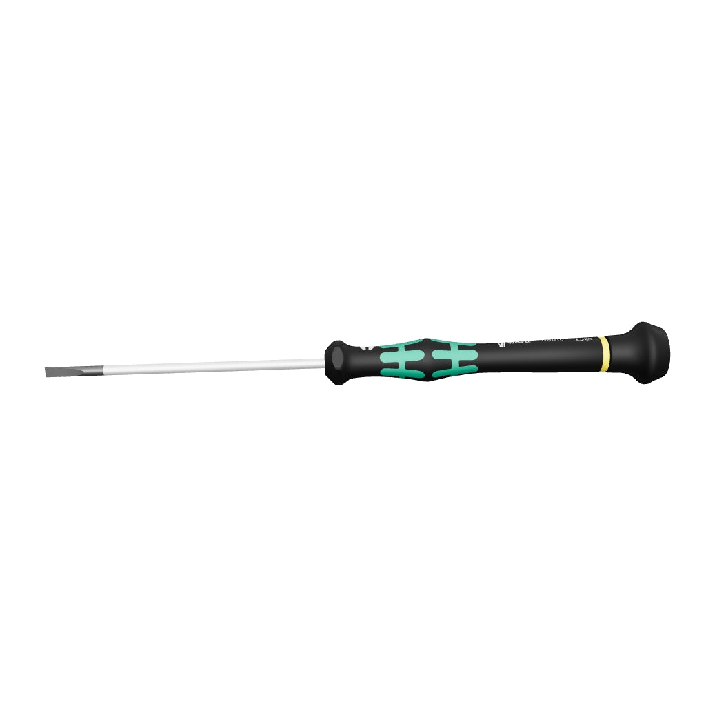 Wera 118010 3 x 80mm Kraftform Micro Slotted Precision Screwdriver - WR118010 - KC Tool
