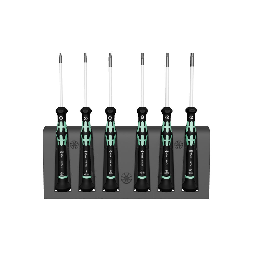 Wera 118154 Kraftform Micro Security TORX® Precision Screwdriver Set + Rack (Retail Pack) - WR118154 - KC Tool